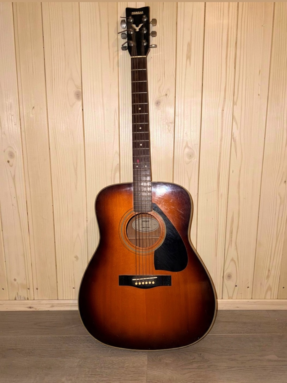 Rare Vintage 1980s Yamaha FG-425 Acoustic Guitar - Tobacco Sunburst Cherry Wood